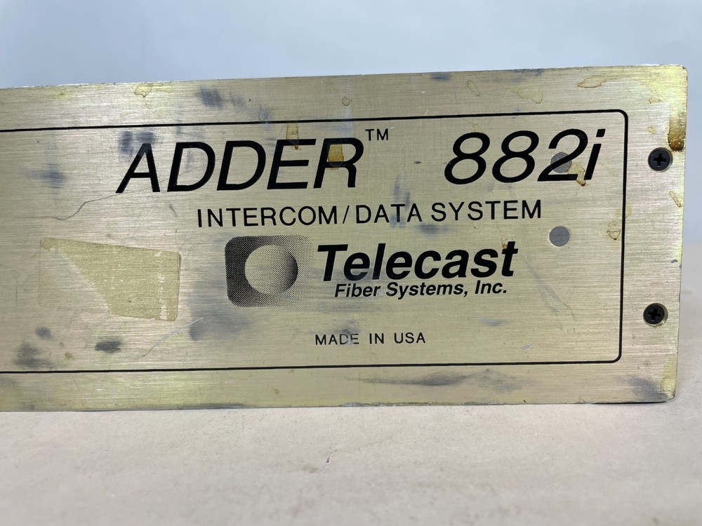 Telecast Fiber Systems Adder 882i Intercom RTS System