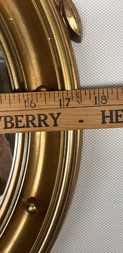 Vintage Syroco Eagle Convex Wall Mirror
