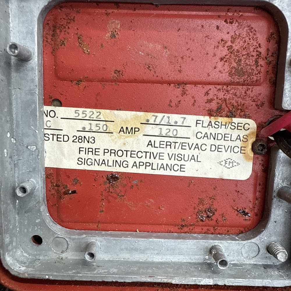 FOS FARADAY FIRE STROBE RED Vintage