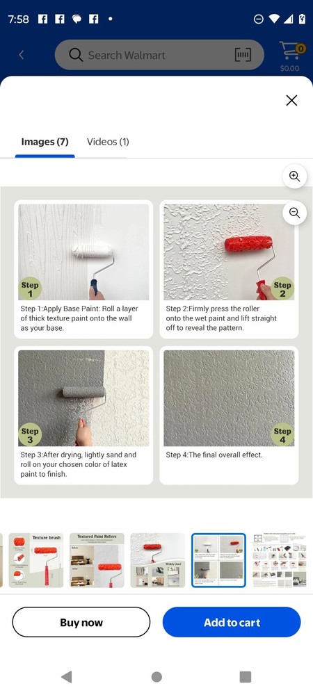 7''Paint Pattern Roller For Wall Decoration Classic Rubber Texture Roller EG323T