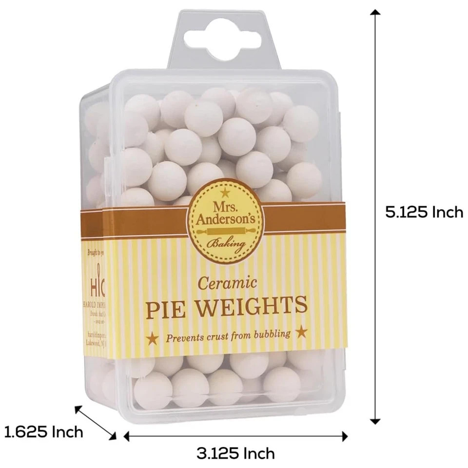 Mrs. Anderson's Baking Ceramic Pie Crust Weights, Natural Ceramic Stoneware