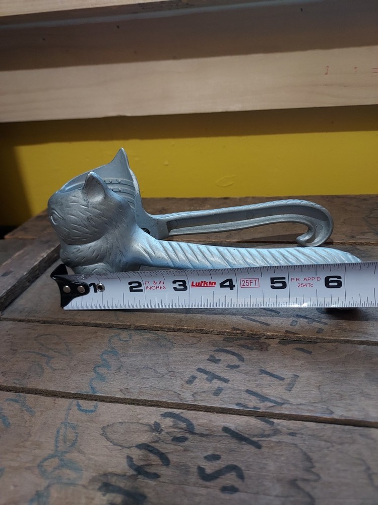 Nut Cracker Squirrel Quirky Cast Aluminum