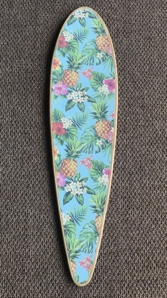 36” Bamboo Longboard Pintail Custom Graphics Grip tape