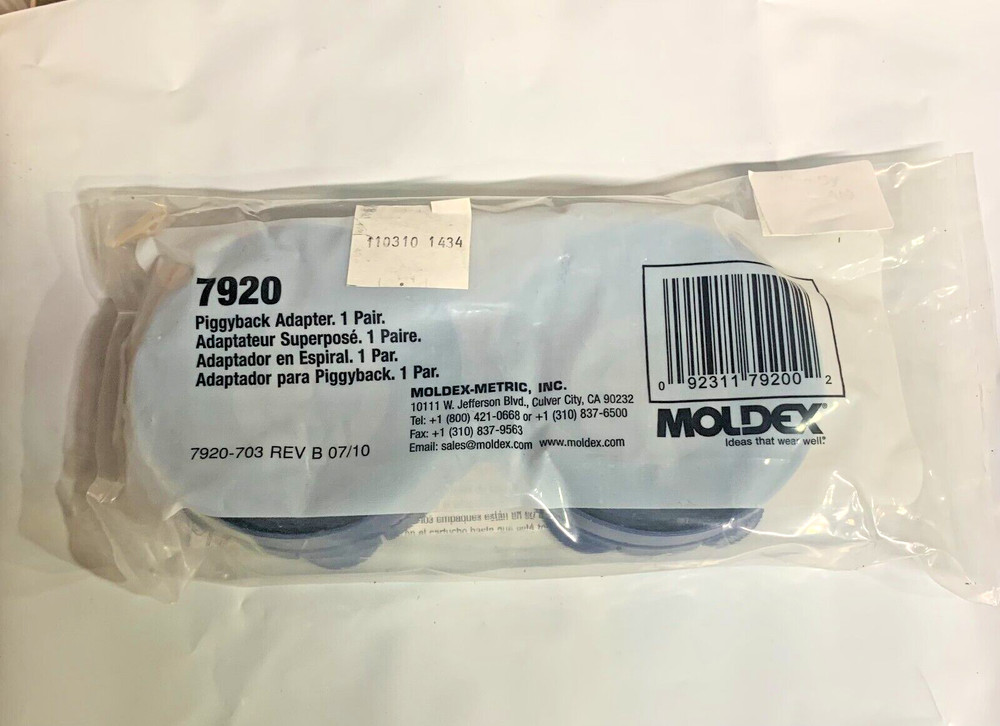 Moldex 7920 Filter Disk Piggyback Adapter one pair