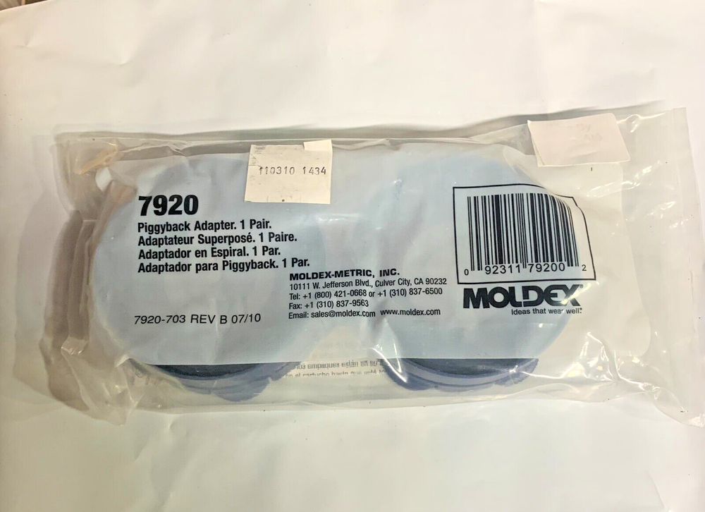 Moldex 7920 Filter Disk Piggyback Adapter one pair