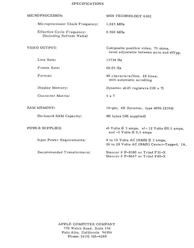 Apple-1 Operations Manual PDF Copy 4G USB Stick