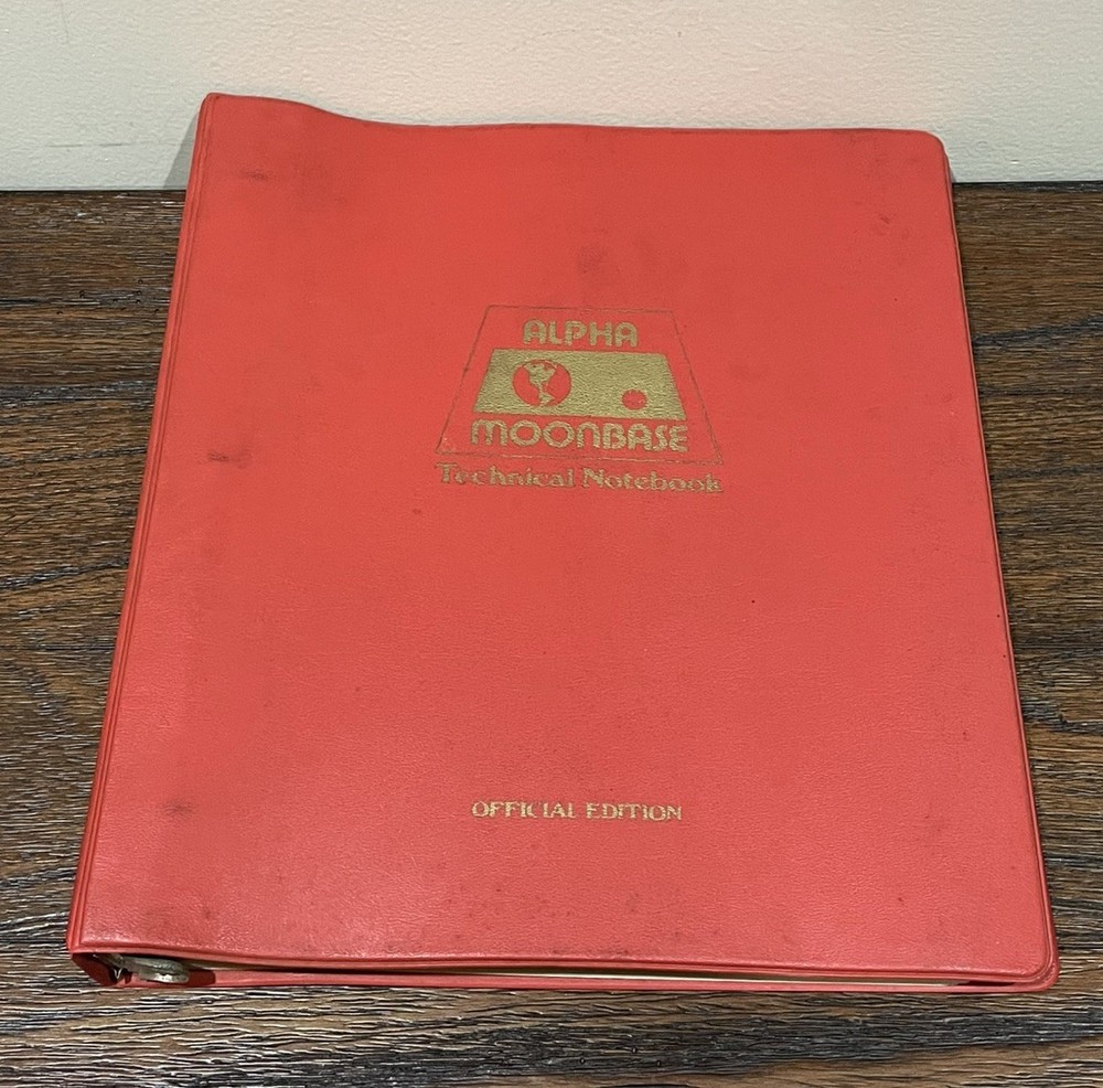 Moonbase Alpha Technical Notebook: Official Ed. (Space: 1999) - 1977 1st Print.