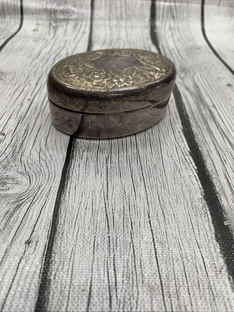 Gorham Silver EP Trinket Box YC 1950