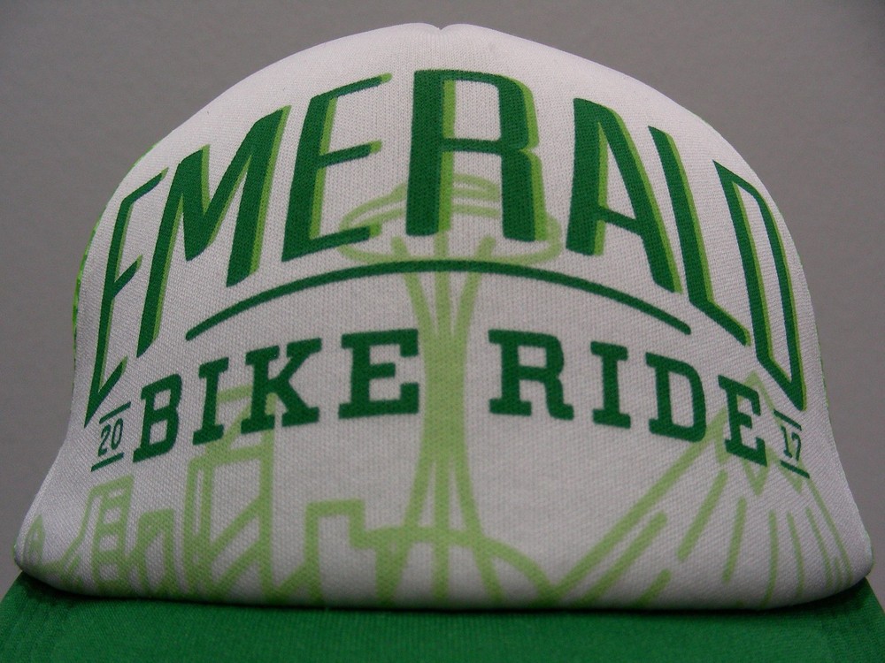 EMERALD BIKE RIDE - 2017 - ONE SIZE ADJUSTABLE SNAPBACK BALL CAP HAT!