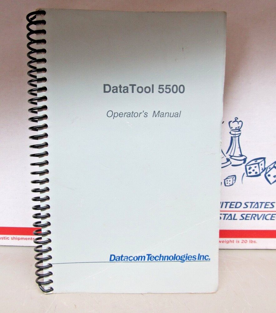 Datacom Technologies Inc.  -  Data Tool 5500 Owner's  Manual 11624-REV B