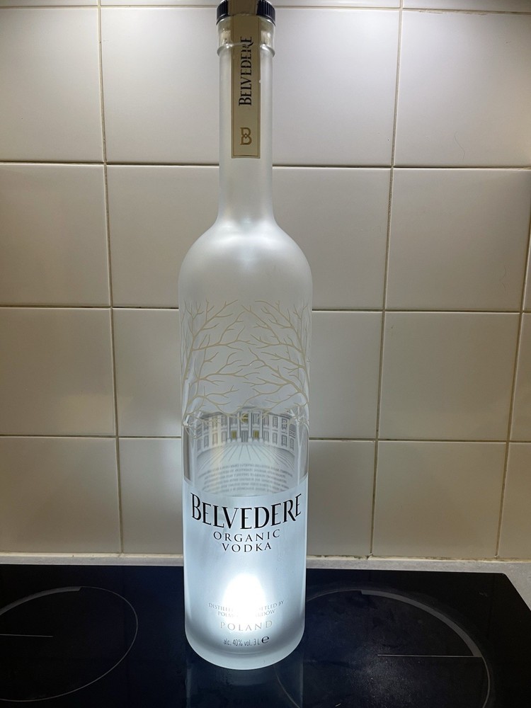 Belvedere Jeroboam 3L Empty Light Up Vodka Bottle