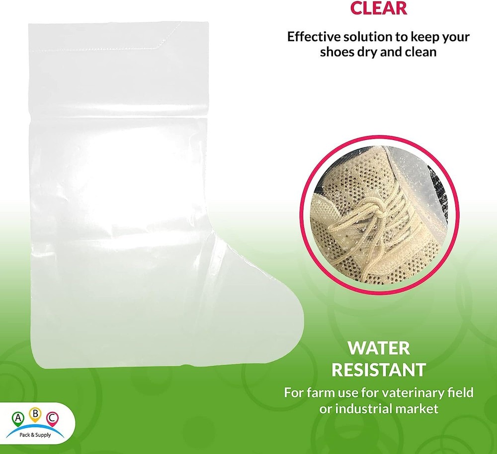 Waterproof Disposable Boot Covers, XL Size - 1000 Pack