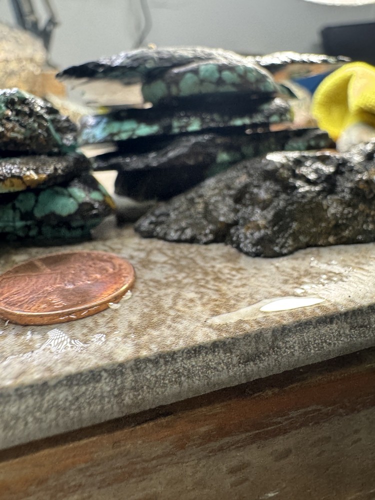 Hubei turquoise stabilized mixed slabs