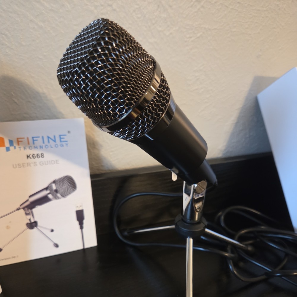 Fifine USB Microphone for Home Studio, Podcasts, Gaming