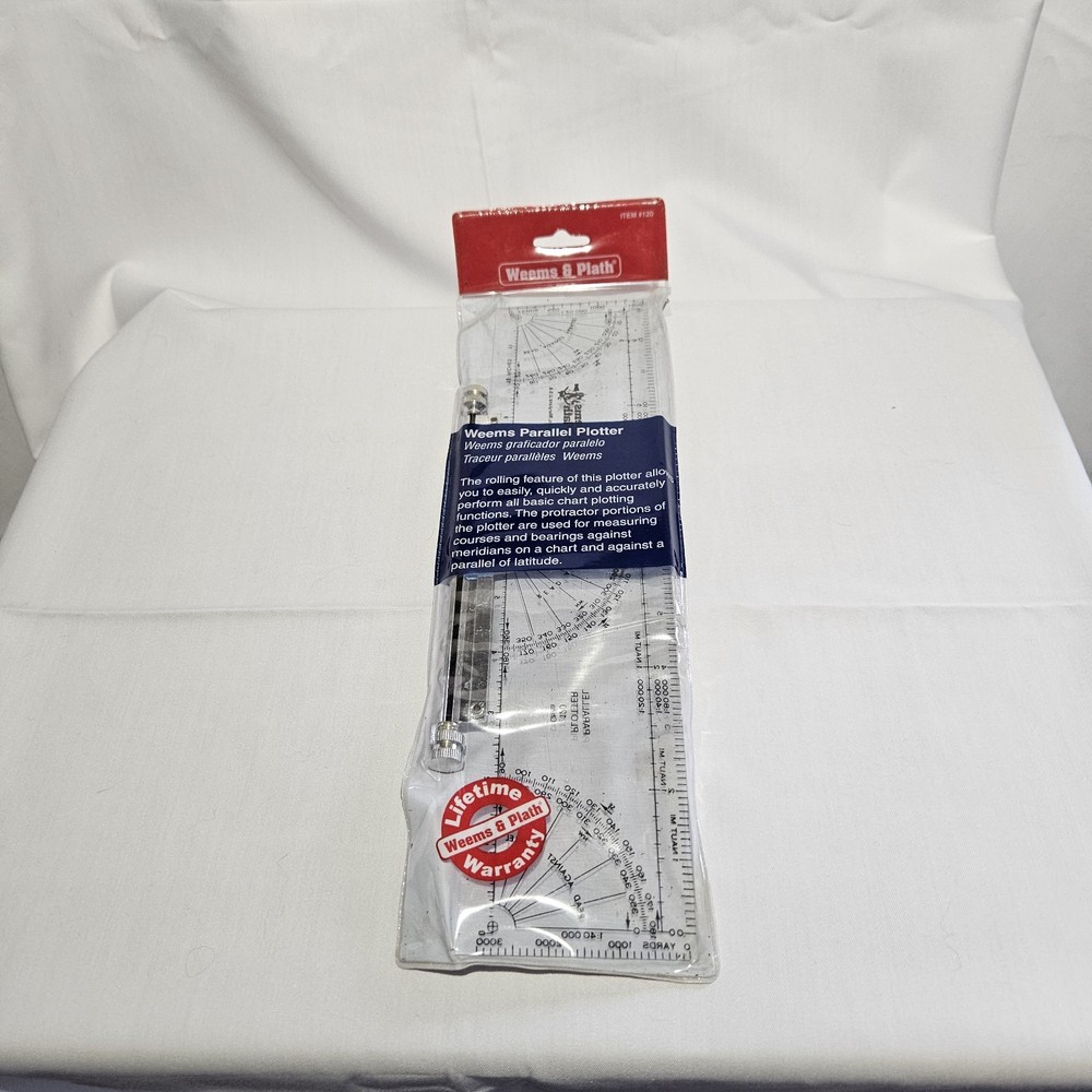Weems & Plath Marine Navigation Parallel Plotter Rolling Ruler #1