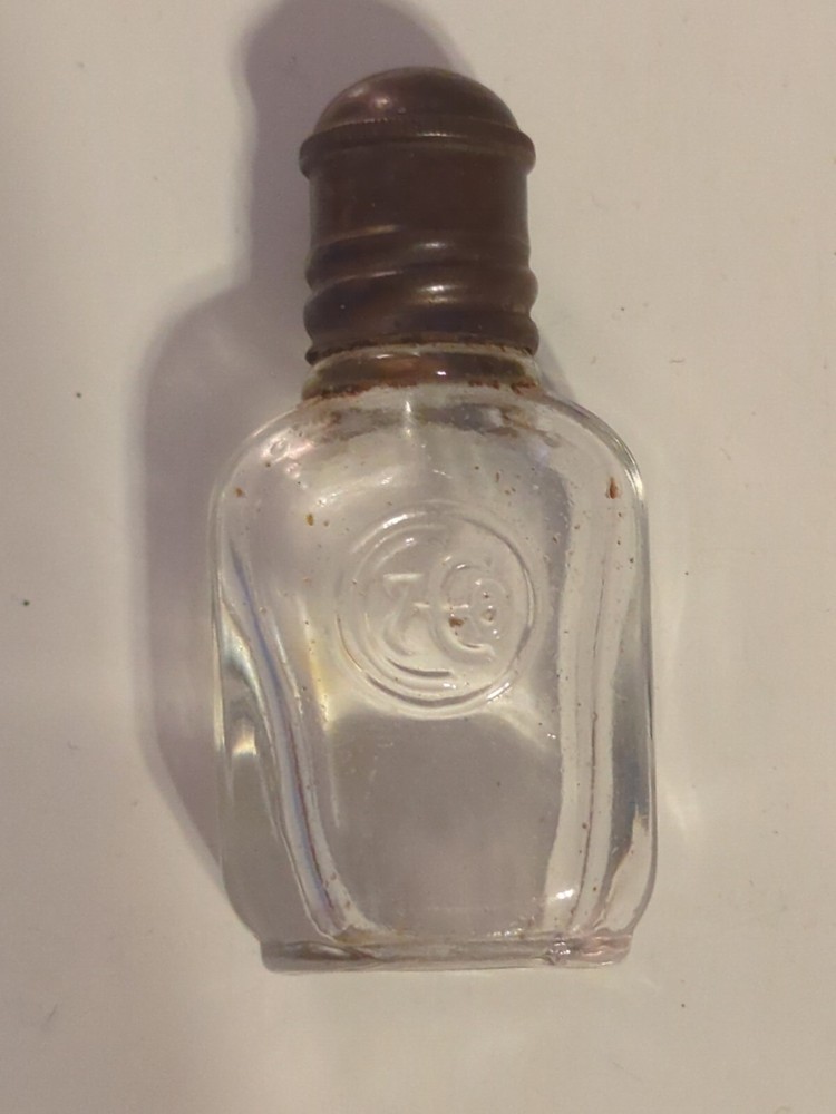 Vintage Colgate & Co. 2" perfume bottle embossed on front