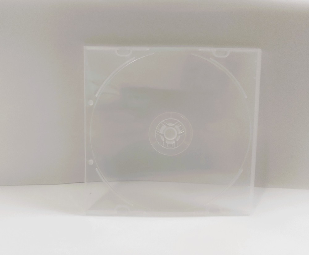 Maxtek 5.2mm CD Case, Slim Single Disc Clear PP Poly Plastic Cases, 10 Pcs.