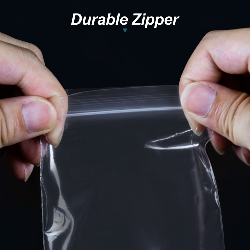 500 Pcs Small Plastic Bags, Bag, Mini Baggies, Mixed Size, Clear