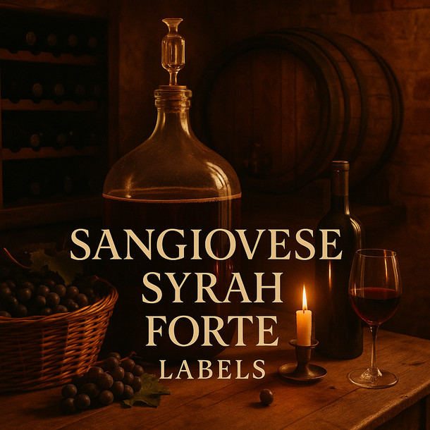 FWK Sangiovese Syrah Forte Labels