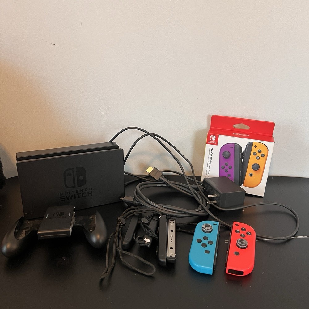 OEM Nintendo Switch Docking Station Controller Joy Con Accessory Red Blue