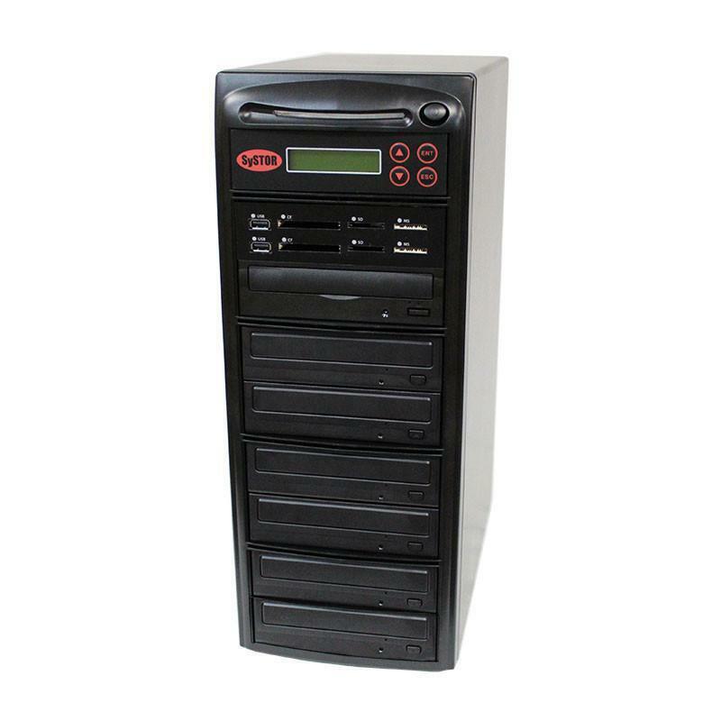 Systor Multi Media PLUS - Flash USB SD CF Backup to 6 CD DVD Disc Duplicator