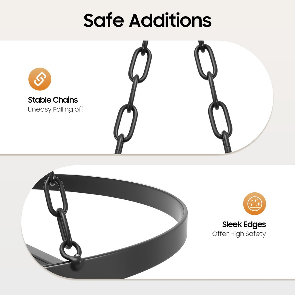 Kitchen Iron Pot Rack Oval Ceiling Hanging Cookware Storage Pan Holder Hanger