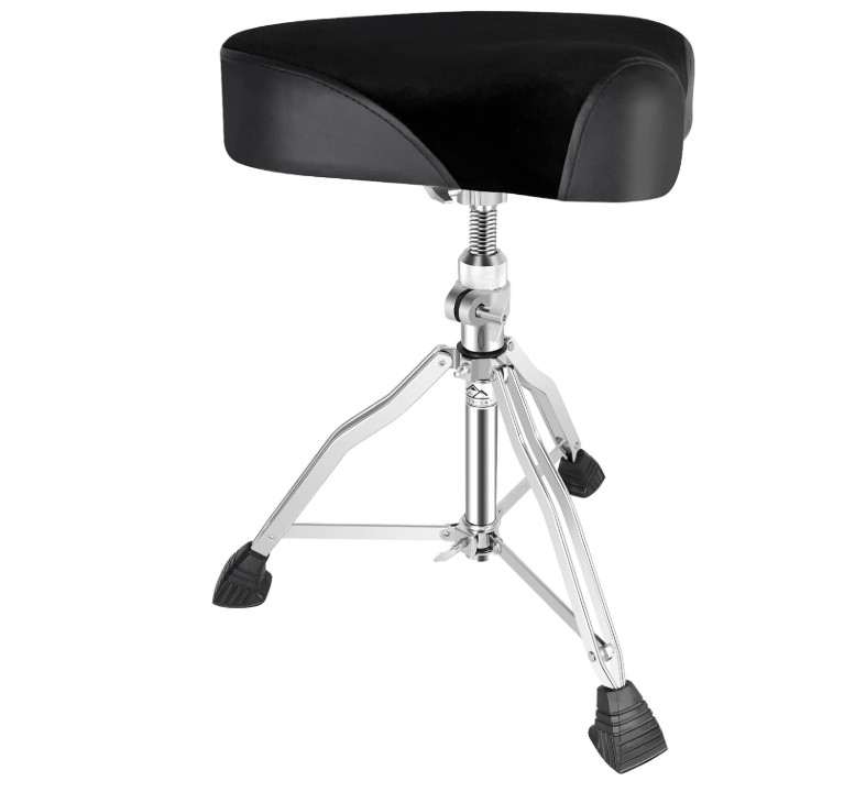 Drum Throne Drum Seat Height Adjustable,Rotatable Padded Drum Stools