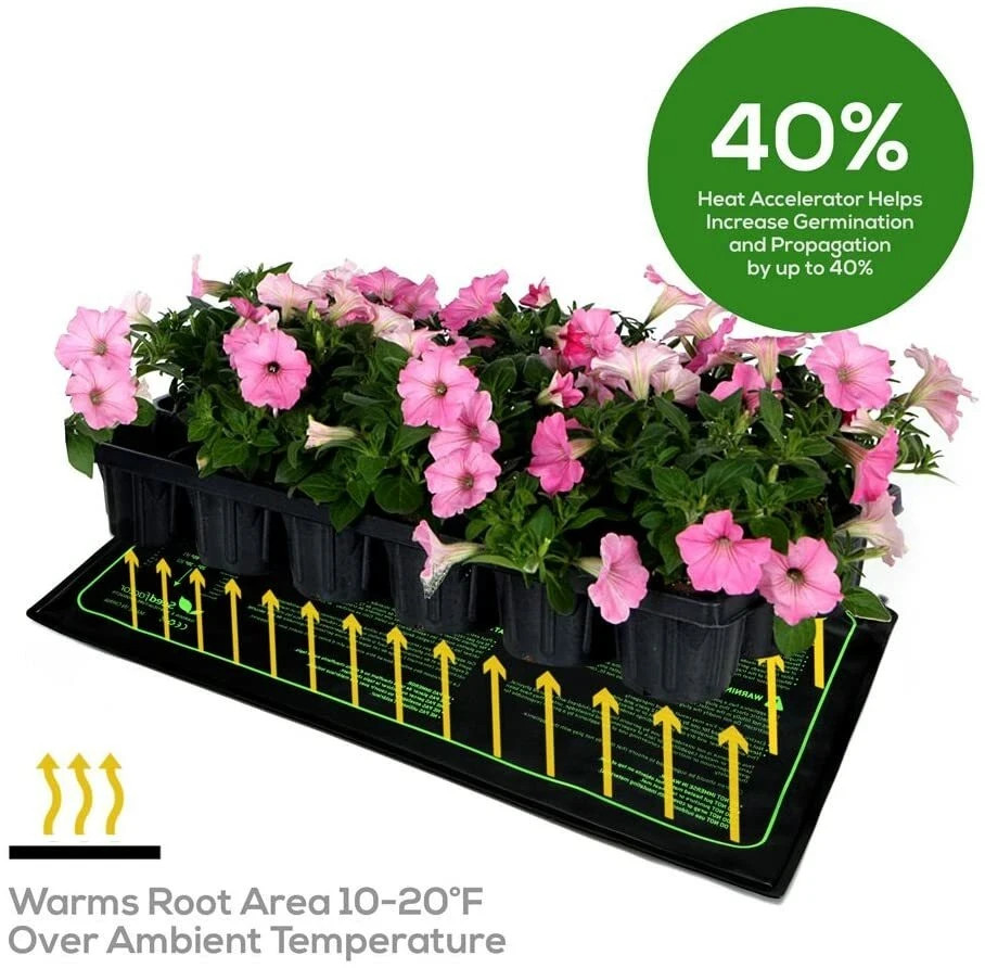 Seedfactor Seedling Heat Mat 12 pack 10x20 Hydroponic Seed Starter