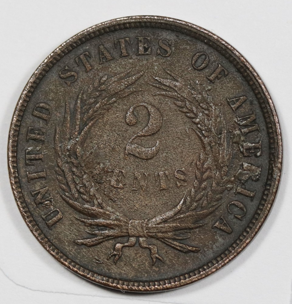 1866 2 Cent Piece. XF. 207019