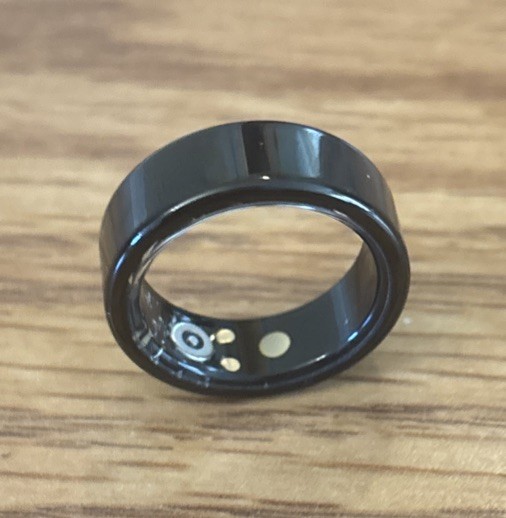 HX3918 Smart Ring Health Tracker Bluetooth Size 9 in Black iOS & Android w/ App