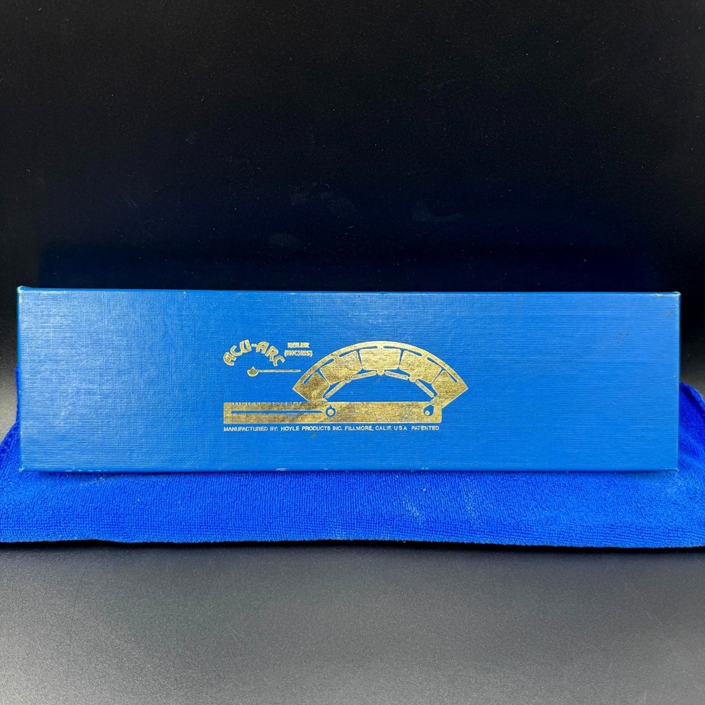 Vintage Hoyle Engineering Acu-Arc Ruler w/ Original Box Drafting Tool