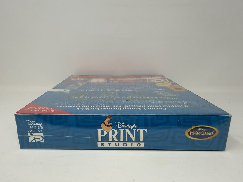 Disney's Print Studio Hercules CD ROM Software Windows 95 Create Banners Diaries