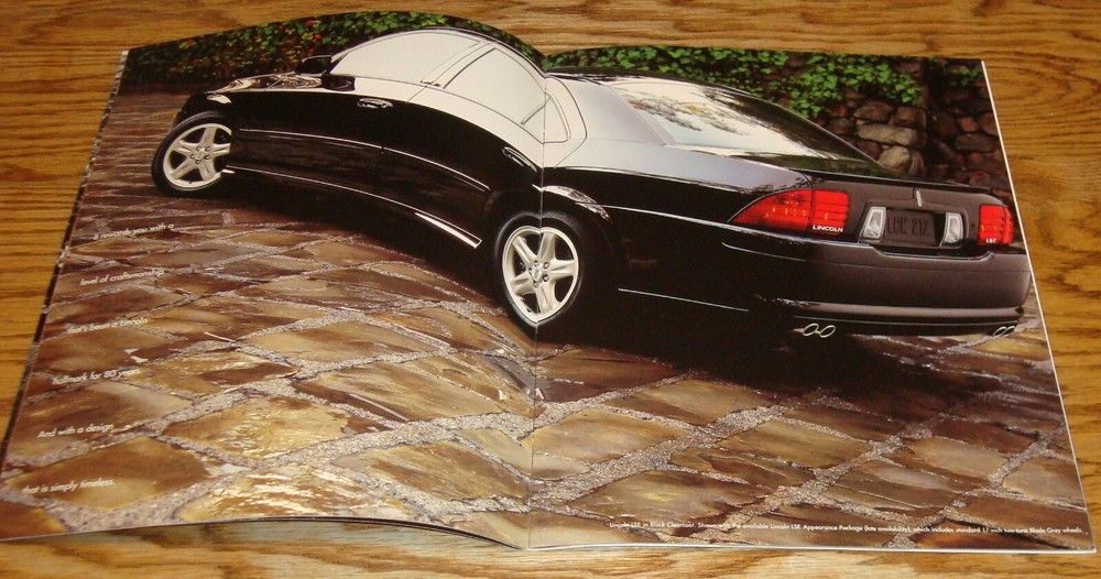Original 2002 Lincoln LS Deluxe Sales Brochure 02