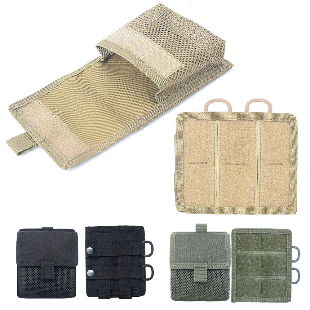 Hook & Loop Panel MOLLE Patch Converter Adapter Kit Bag Tactical Molle Pouch US