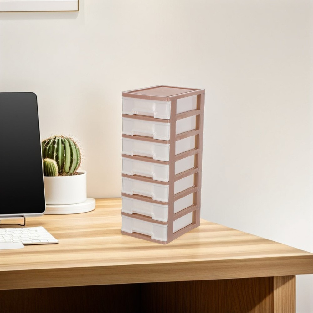 Drawer-type Plastic Storage Rack for Small Apartments Drawers Multi Layers