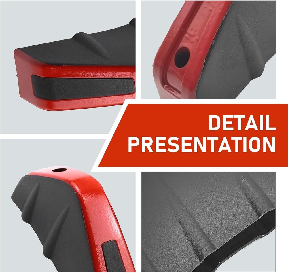 4 PCS Lower Bumper Lip Diffuser, Anti-scratch Triangular-shape Bump Color: Red
