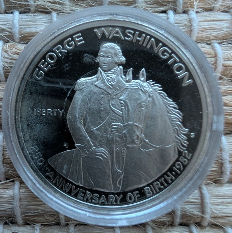 1982 George Washington silver half dollar uncirculated 90% SILVER