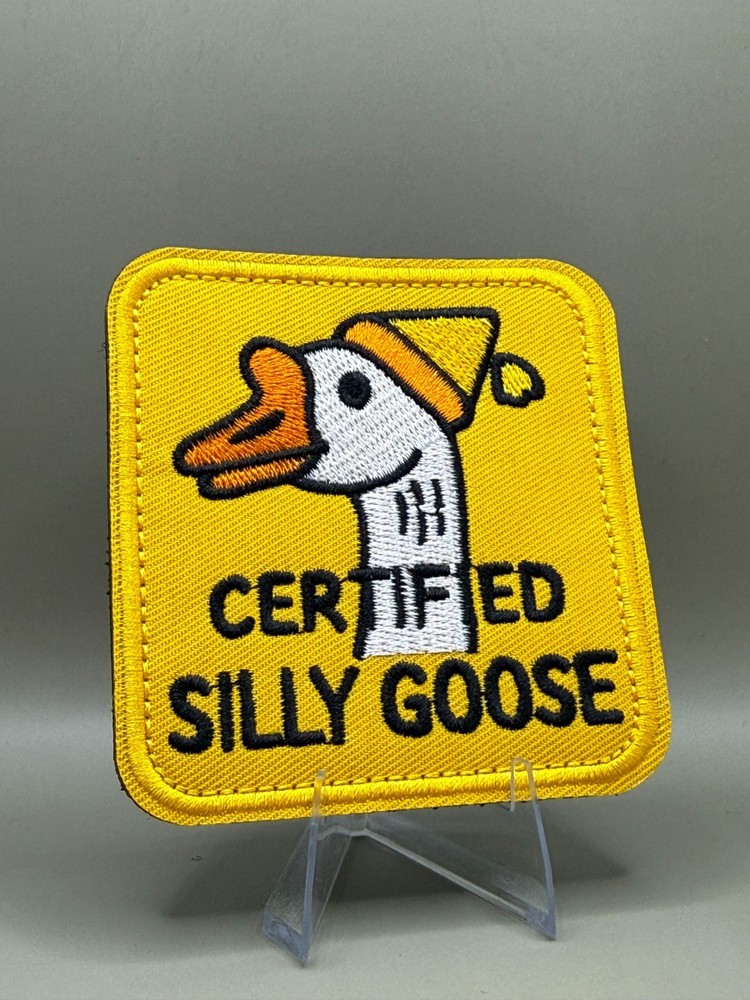 Tactical Morale Patch, Hook & Loop, Silly Goose Patch, Funny Gift