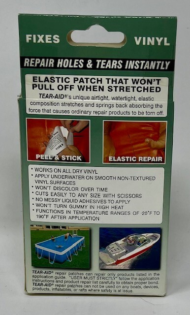 TEAR-AID ** VINYL REPAIR / PATCH KIT ** TYPE B