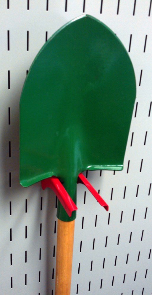 2" Handle Pegboard Bracket Slotted Metal Tool Holder for Red Pegboard Boards