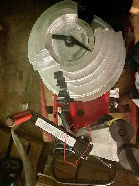 NEW GB CYCLONE B-2000 CONDUIT GARDNER BENDER ROLLER CARRIAGE HANDLE PULL PIN