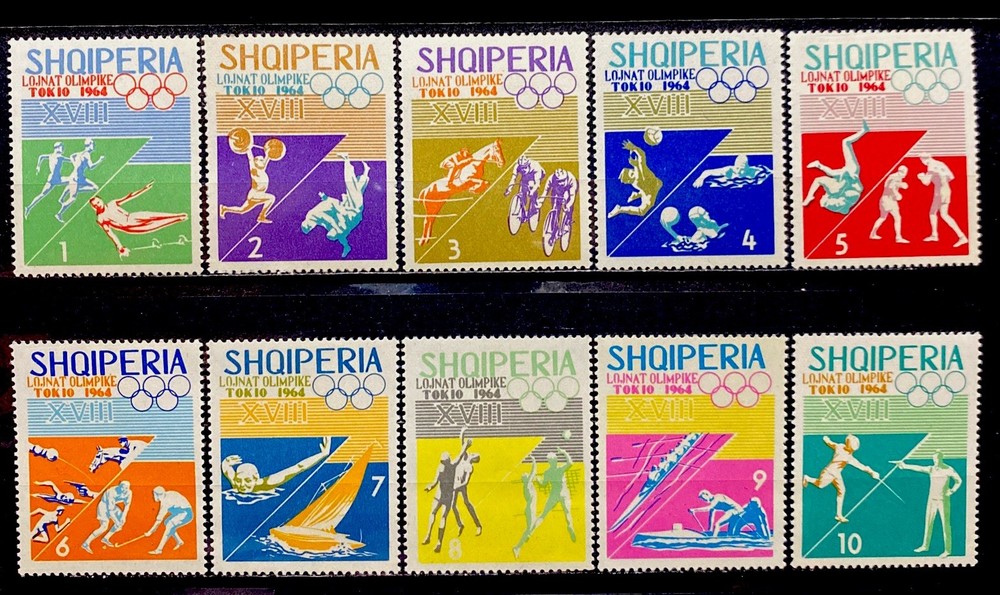 Albania 1964.SC# 754-763. MNH