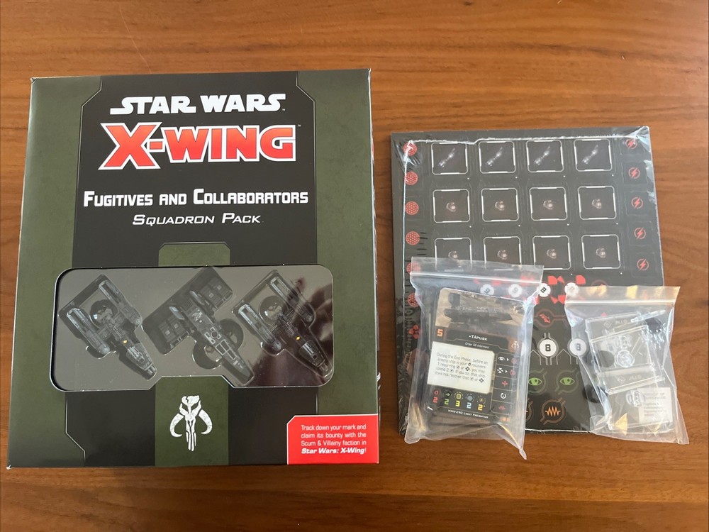 Star Wars X-Wing Fugitives and Collaborators Squadron Pack - New, Sealed