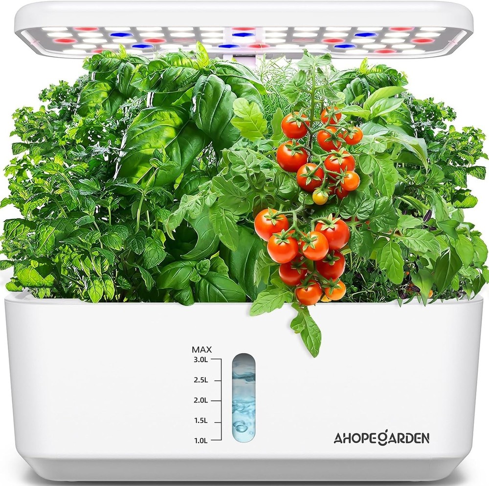 Family-Friendly Hydroponic Growing System - 10 Pods with Adjustable Light Module