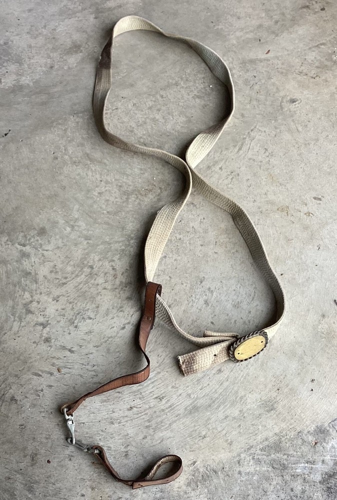 Vintage Brass Buckle Web Tool Bridle
