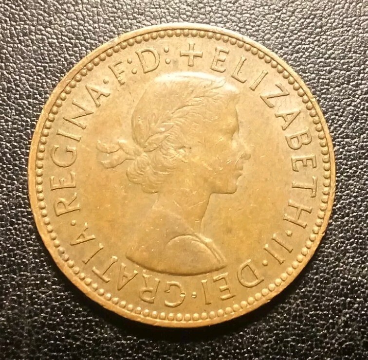 1965 Great Britain Half Penny