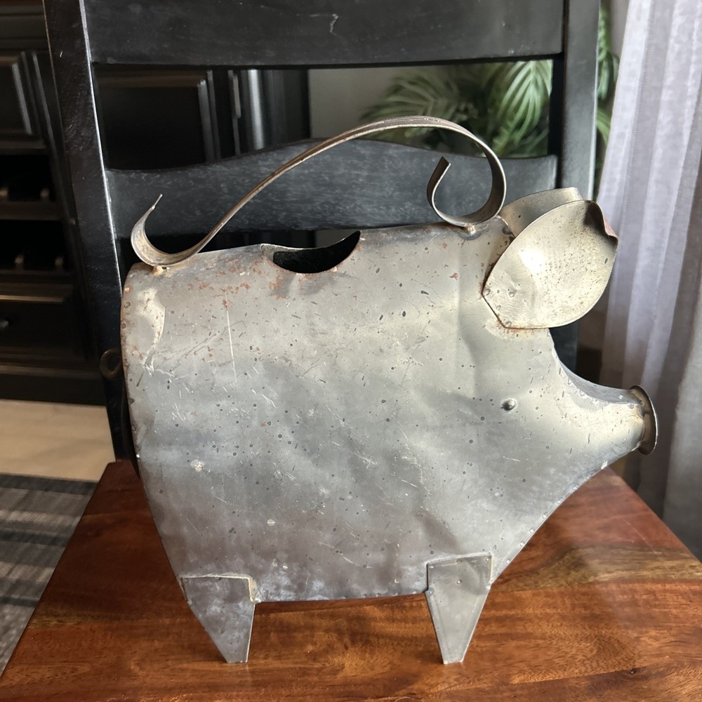 Rustic Wally The Pig Watering Can