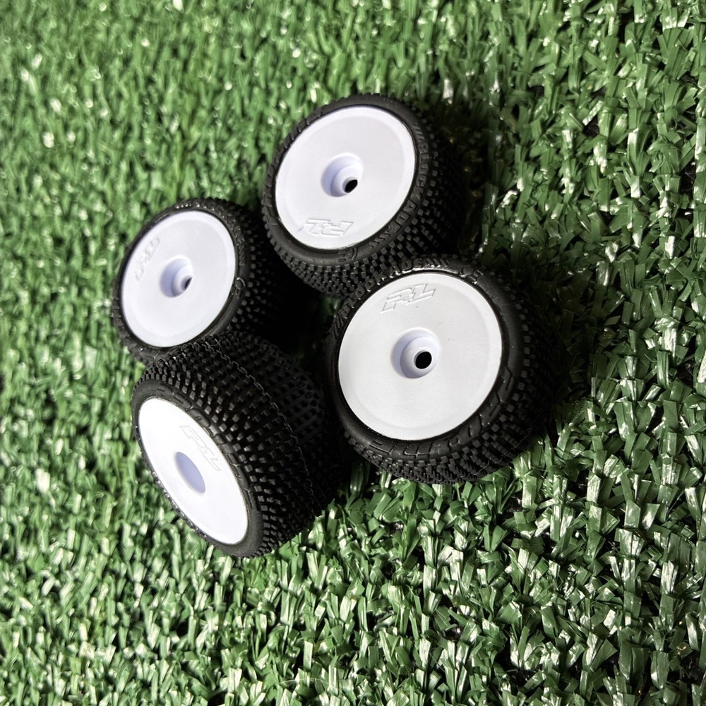 Losi Micro-T Tires Wheels White Mounted