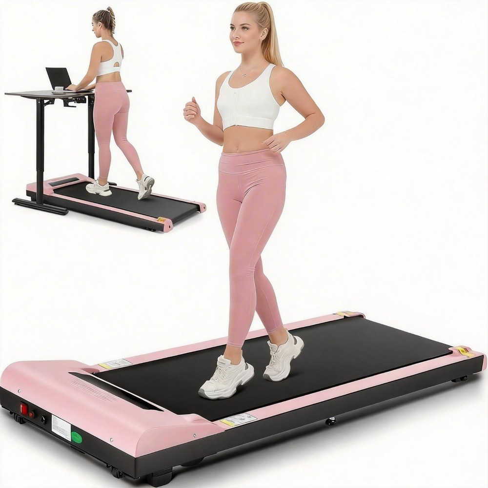 2 in1 Foldable Under Desk Treadmill for Home Use Remote-Control with LED Display