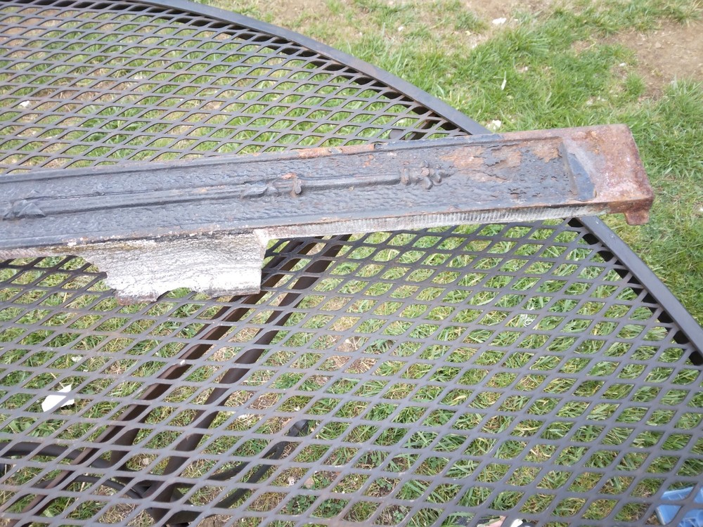 Antique Victorian Cast Iron Fireplace Surround